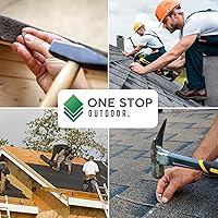 Vista 3 de (200-Pack) 3/4-Inch Galvanized Roofing Nails Professional Grade - .75 Inch Used to fasten roofing felt, asphalt singles & insulation board (200)