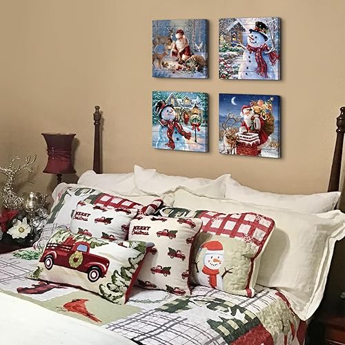 Miniatura 141 de Decoración rústica de cabaña, arte de pared de oso de vida silvestre, bosque, guardería, águila, lobo, alce, ciervo, imágenes para sala de estar,