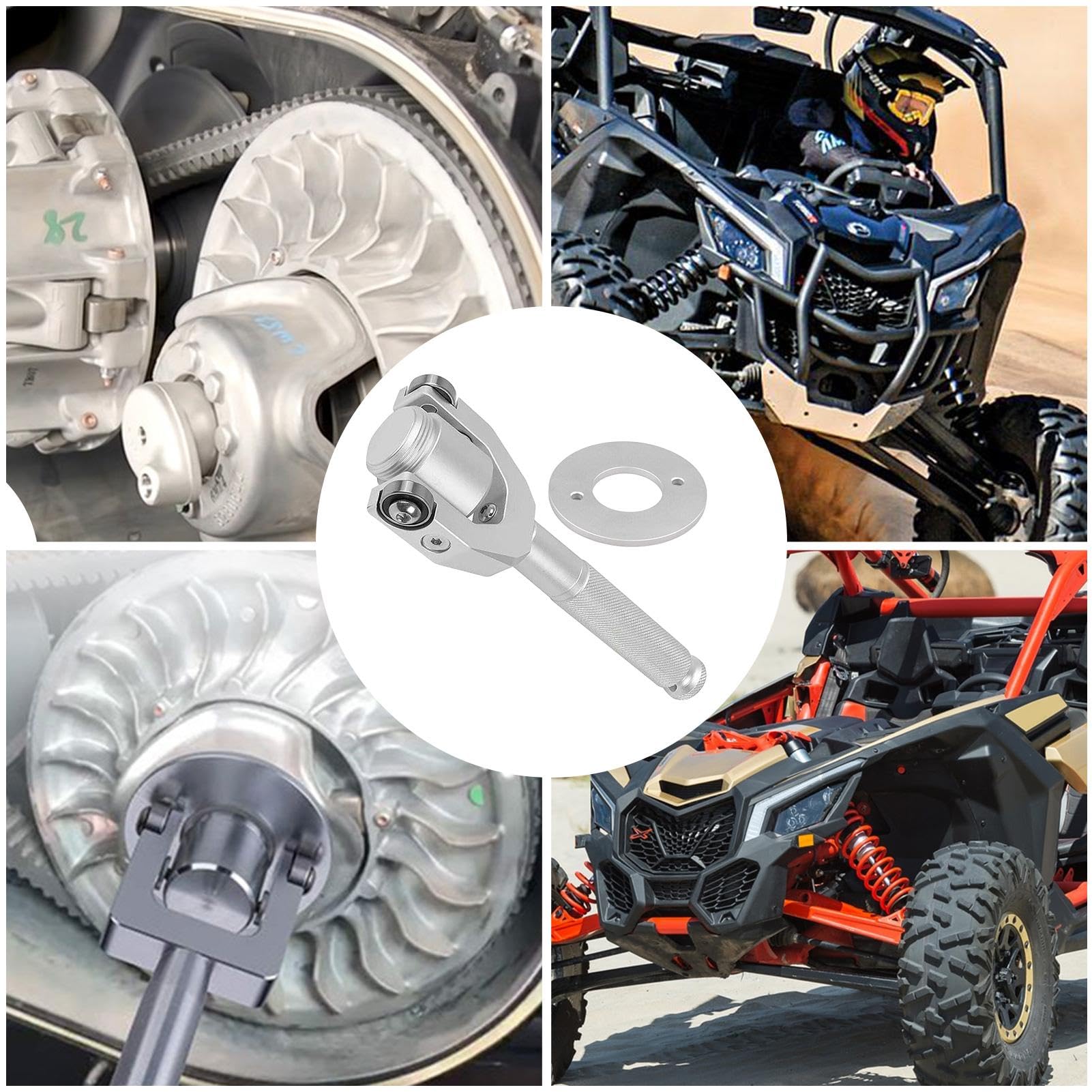 Generisch Kit de démontage d'embrayage, outil de changement de courroie - Outil de changement d'embrayage en alliage d'aluminium inoxydable | Accessoires d'entretien de voiture, outils de retrait de | Dispositif de Démontage en d'Aluminium Pour Atelier Ré