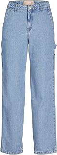 JACK & JONES JJXX JXELZA RELAXED MW WORKER JEANS DNM Kot Pantolon Kadın