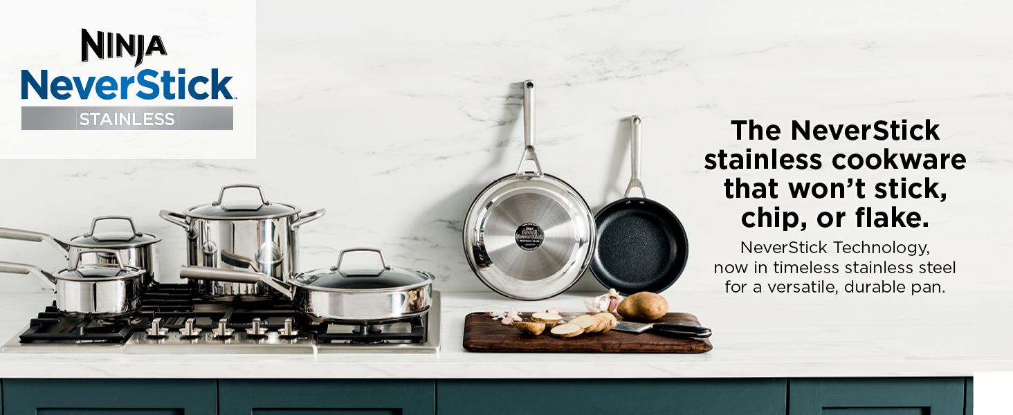 Amazon.com: Ninja C69500 Foodi NeverStick Stainless 10-Piece