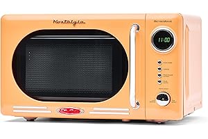 Nostalgia RMO7OR 0.7 Cu. Ft. Pink Retro Microwave