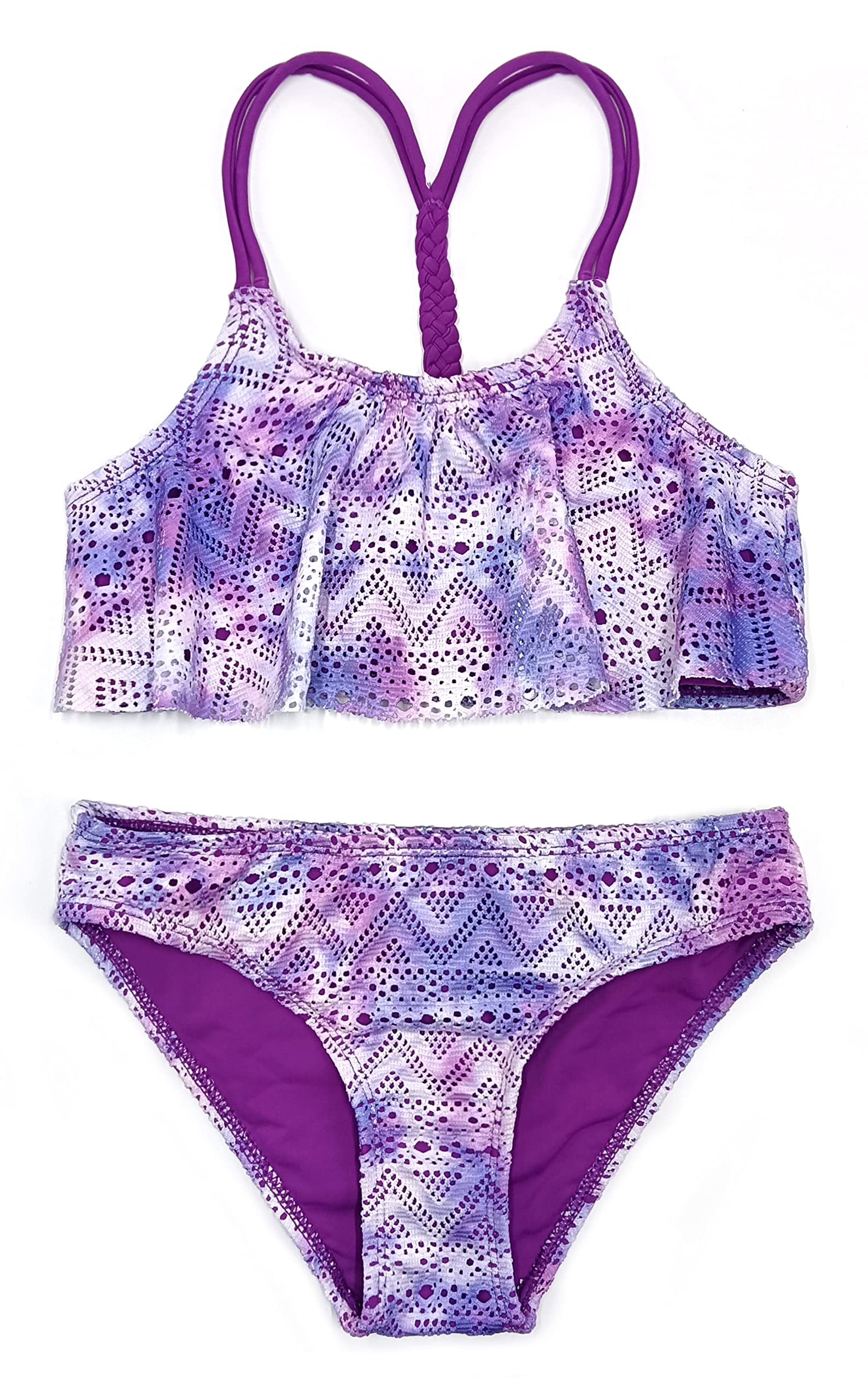 Bikini Filles 2 Pièces Maillots de Bain Enfant Mode Imprimé 6-14 Ans