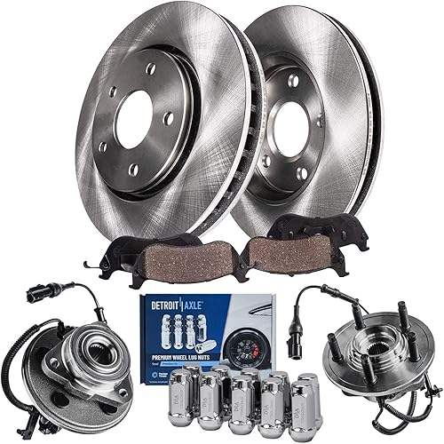 Miniatura 14 de Detroit Axle - Kit de freno para Mazda 3 06-13 2009 2010 2012-2013 Mazda 3 Sport, rotores de freno de disco pastillas de freno de cerámica 2006 2007