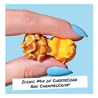 Garrett Popcorn Garrett Mix, Cheese and Caramel Gourmet Popcorn, Gluten Free, Sweet and Salty Snack Bags, Popped Popcorn Bags - 1.9 Ounce (Pack of 12)