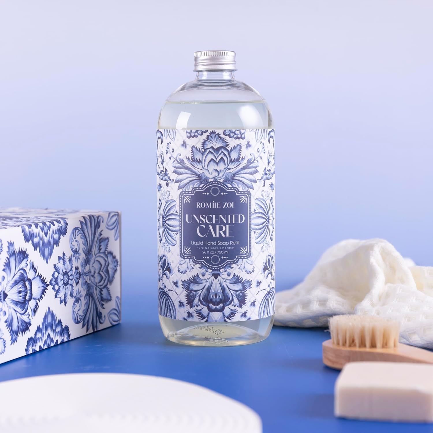 ROMIIE ZOI Liquid Hand Soap Refill, Unscented, Gentle & Moisturizing Formula, 750 ML/ 26 FL OZ - Image 4