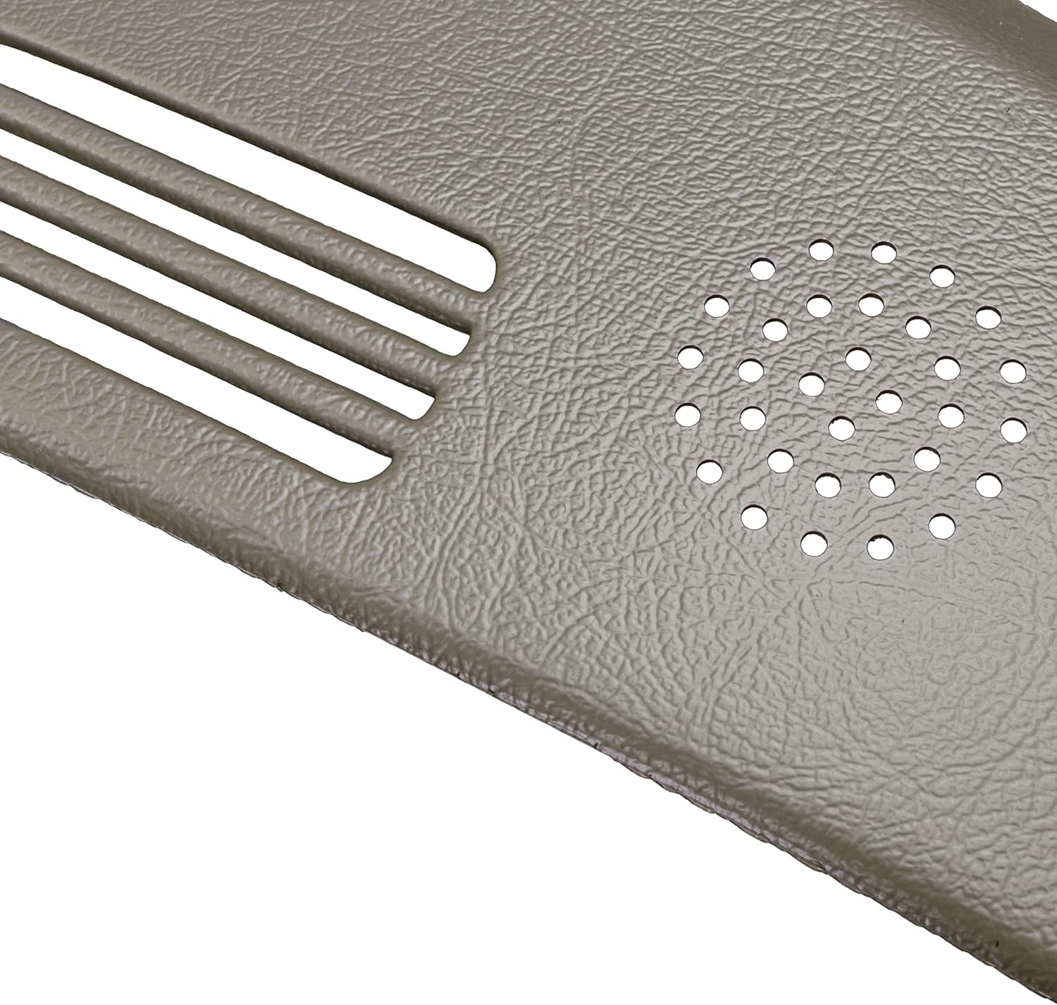 DashSkin Two Piece Molded Hard Plastic Dash Cover Compatible with 2002-2005 Dodge Ram (2003-2005 Ram 2500 & 3500) in Taupe - Hard Molded Plastic Dashboard Cap