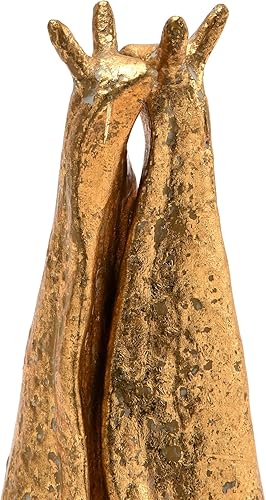 Miniatura 6 de Creative Co-Op Sujetalibros decorativos de metal fundido envejecido, dorado, juego de 2