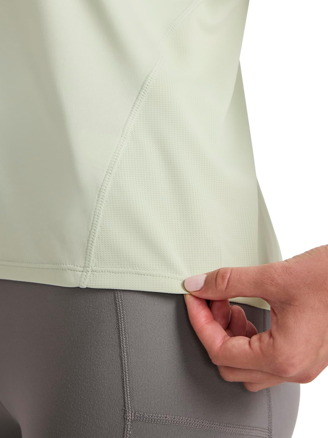 Reebok Womens Small Logo Short Sleeve Crewneck T-Shirt, Lightweight, Moisture Wicking - Image 5