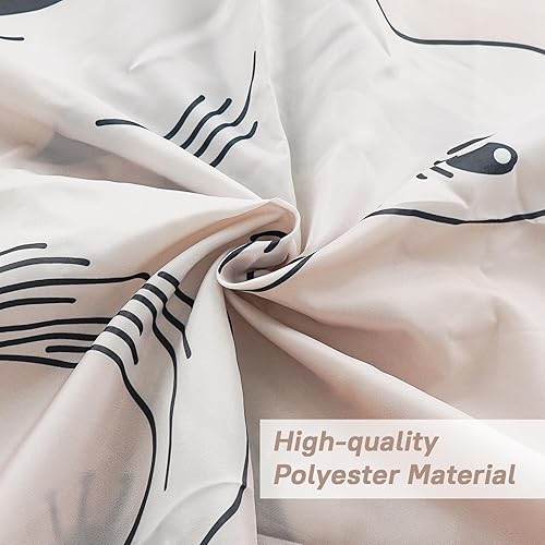 Miniatura 5 de Cortina de ducha de Halloween, cortinas de ducha fantasma para baño, juego de cortinas góticas espeluznantes de calabaza, gato negro, decoración