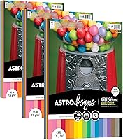 Vista 5 de Neenah Astrodesigns - Paquete de cartulina de 8.5 x 11 pulgadas, 72 unidades, 18 colores llamativos y vivos