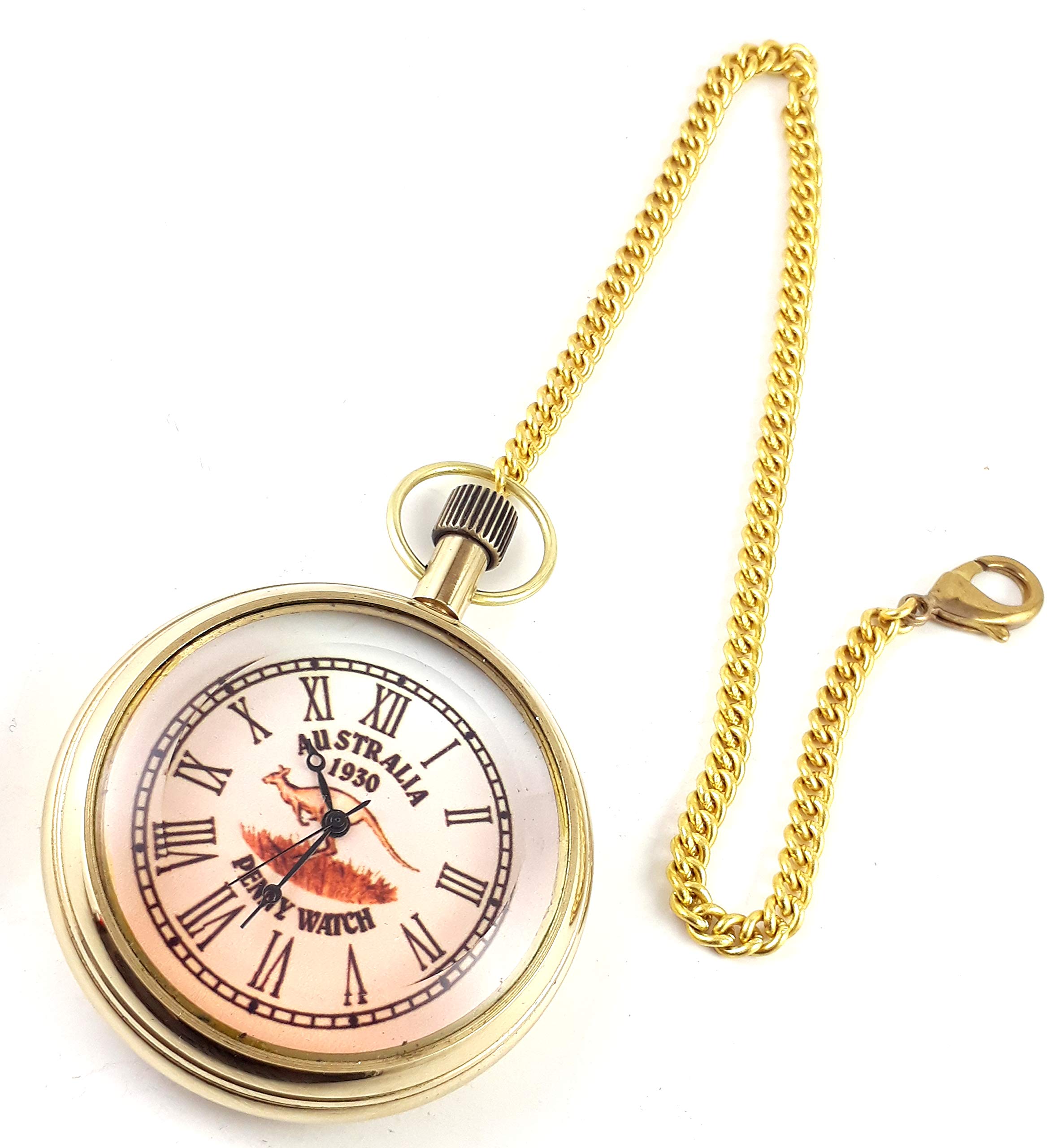 KV Collection Antique Indian Look Gandhi Watch/Pocket Watch with Long Chain Pendent Type (B07GZP386X) Amazon Price History, Amazon Price Tracker