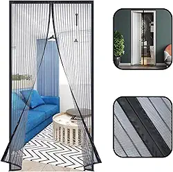 Tela Mosquiteira Magnética Porta 100x215cm Preto FortMesh