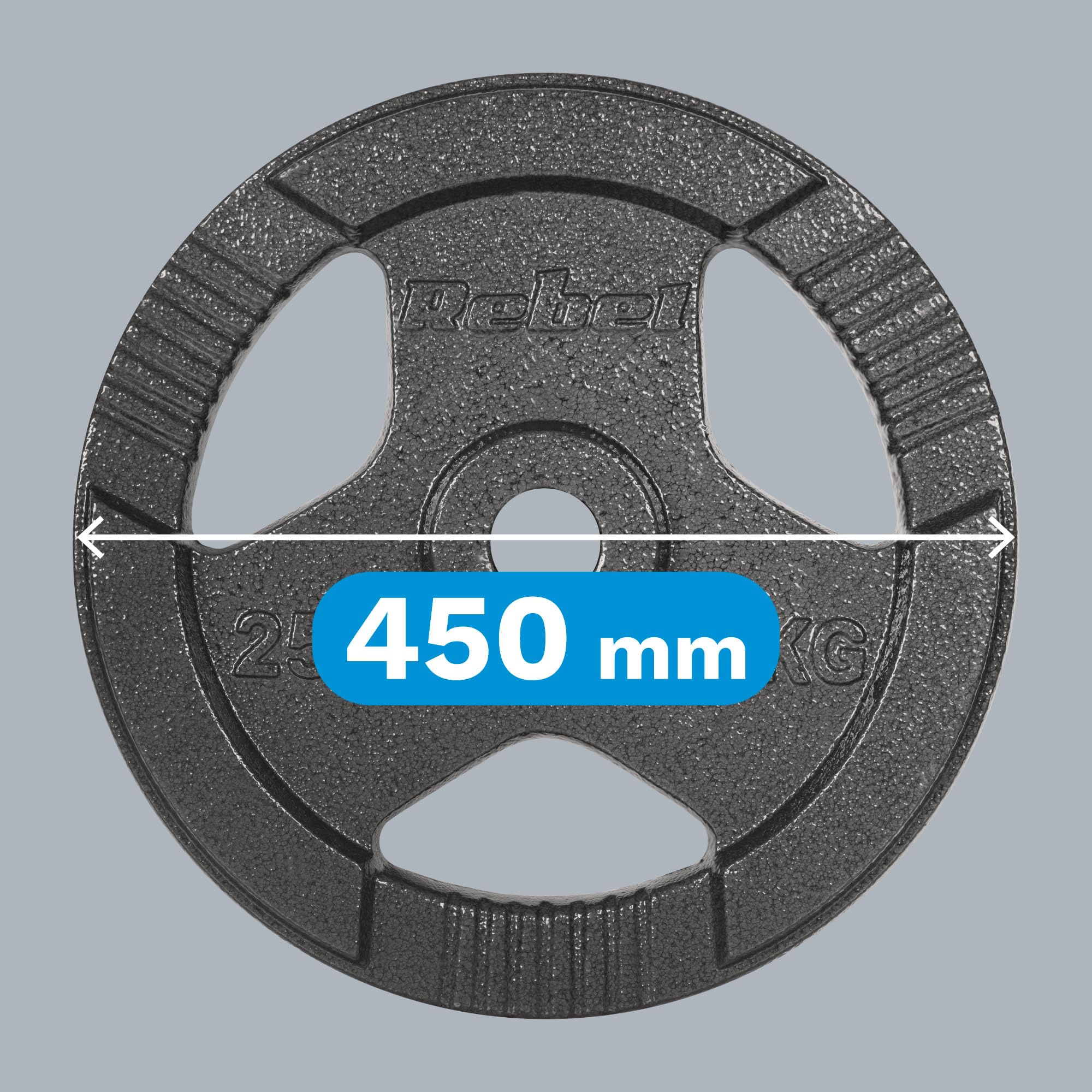 Rebel Electro Obciążenie Żeliwne 25 kg Otwór 51mm Talerz z Uchwytami