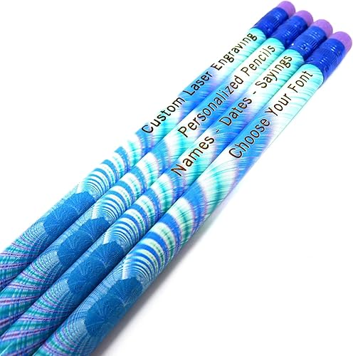 Miniatura 6 de Lápices de madera grabados personalizados, juego de 12-2HB, grafito, personalizados, gran regalo (morado)