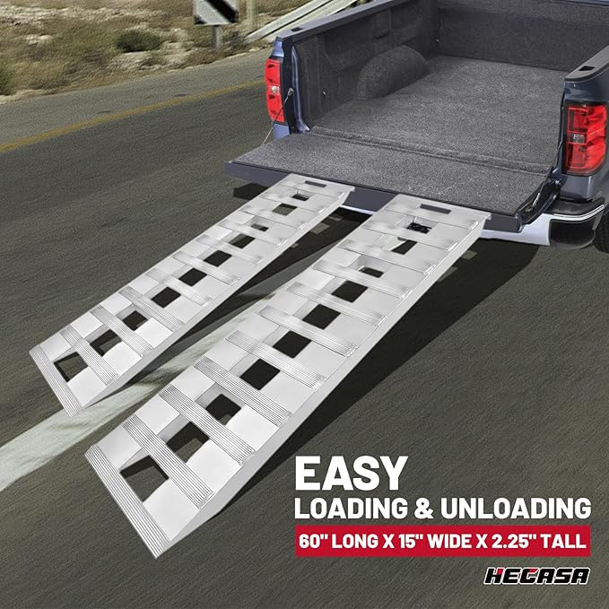 Rampas para trailer universal 60" x 15" 6800 lbs miniatura 3
