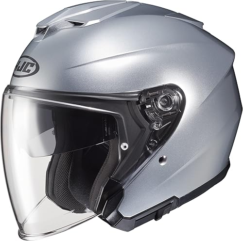 Miniatura 4 de HJC i30 - Casco de motocicleta de metal natural, aprobado por DOT (plateado CR, XS)