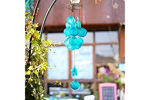 Beautiful Stained Glass Nautical Wind Chimes for Outdoor Decor