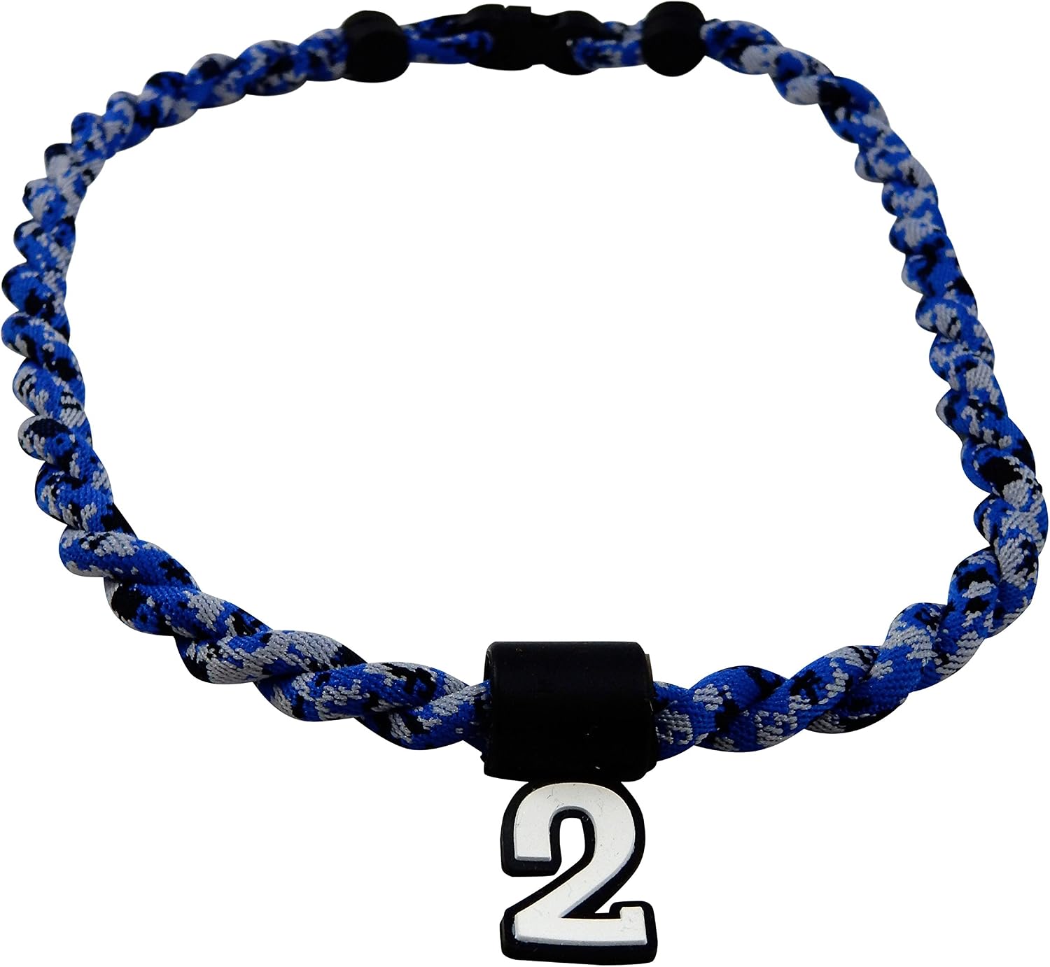 Pick Your Number or Letters - Twisted Titanium Sports Tornado Necklace