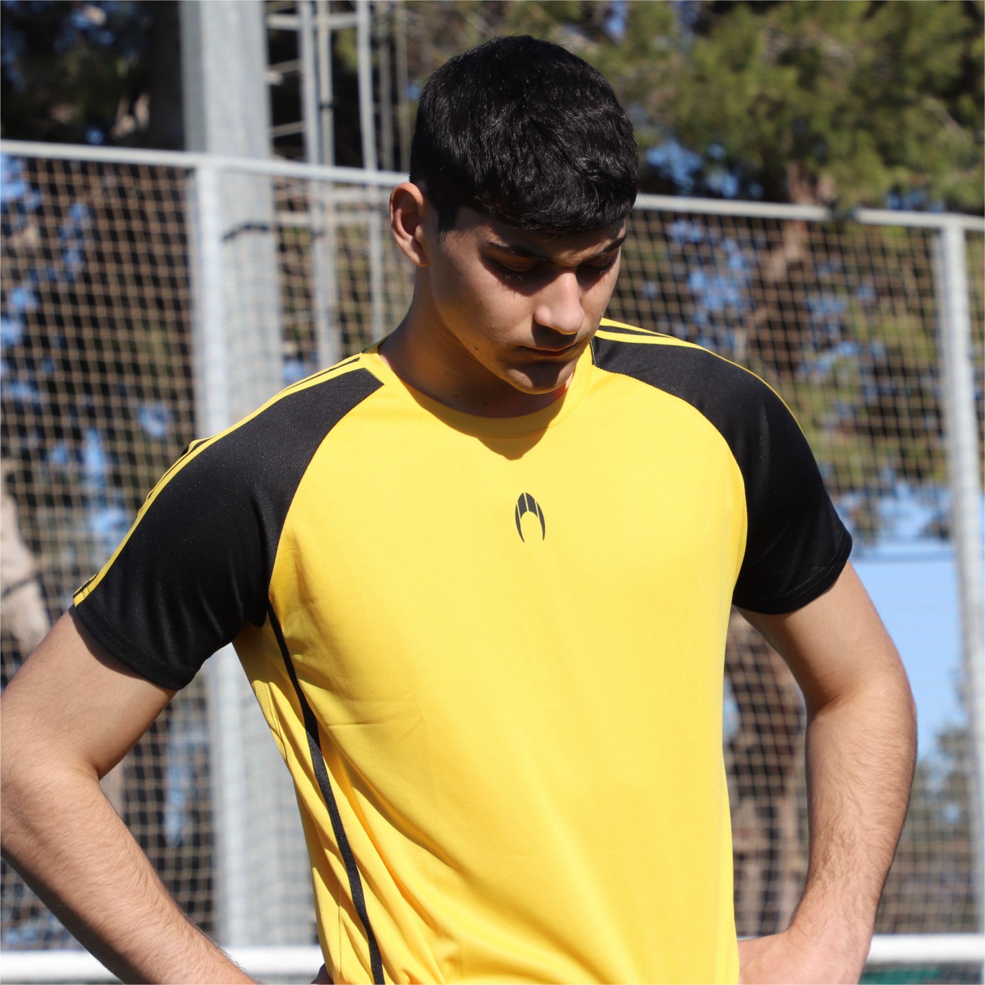 HO Soccer Koszulka piłkarska Uniseks - dzieci Camiseta Futbol Akademia Yellow/Black