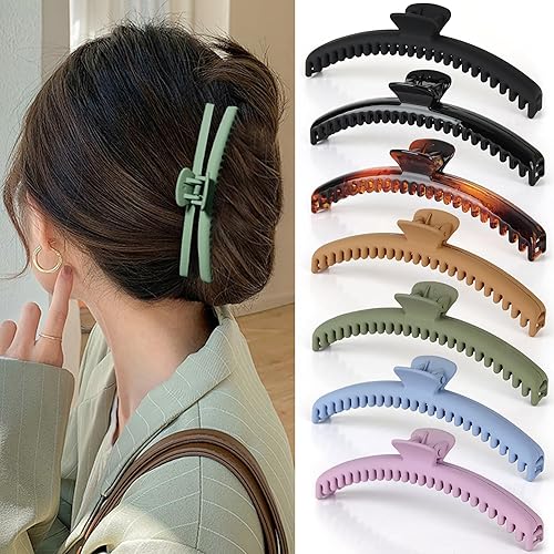 Hold Everything - Pinza para cabello grueso y fino, pasadores de cabello grande para mujeres y niñas, cabello lacio, ondulado y rizado, clip de
