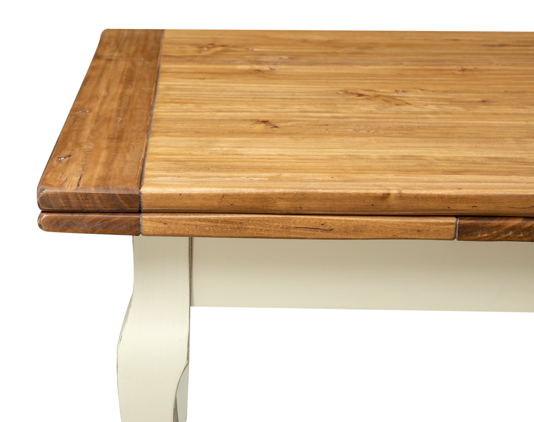 Biscottini Mesa Extensible Comedor 140 x 80 cm | Mesa de Cocina Extensible de Madera Maciza