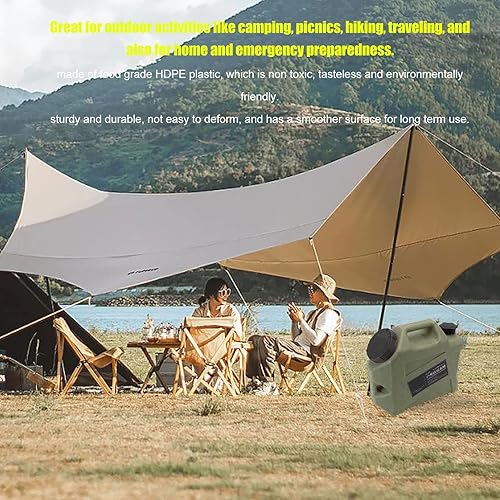 Miniatura 4 de Contenedor de almacenamiento de agua, agua, portador de almacenamiento de agua para camping, Shine Trip Cubo de almacenamiento de agua portátil de