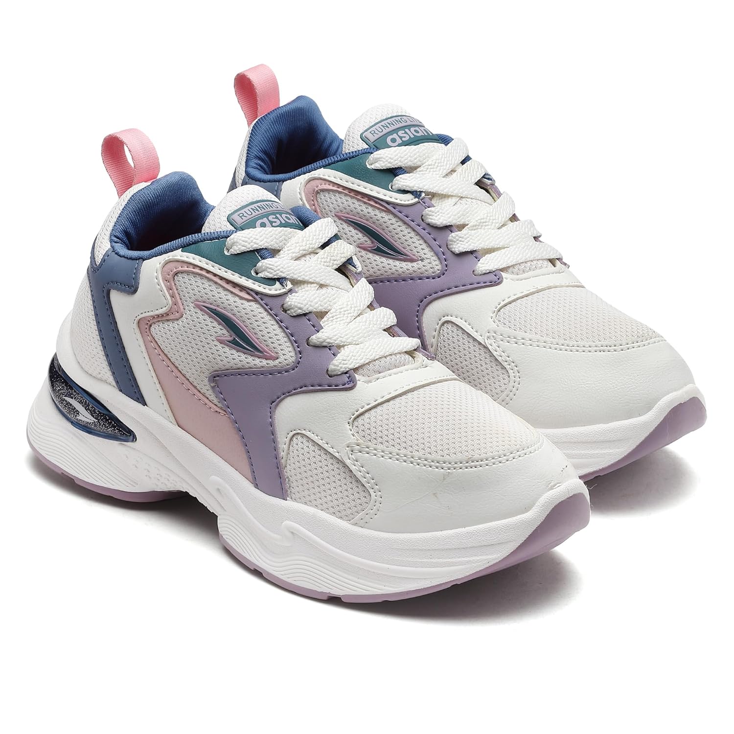 ASIAN Women AROMA-02 Running and Casual wear Running Shoes with Laces, Lightweight and Comfortable Shoes Gym and Sports Shoes for Women & Girls with Stylish Design