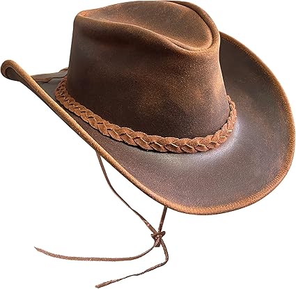 Sidewinder Kruimelbare Cowboyhoed voor Dames en Heren Lichtgewicht Handgemaakte Western Vormbare Outbackhoed met Brede Rand Duurzame Cowgirl, Bruin, XL Sidewinder Kruimelbare Cowboyhoed voor Dames en Heren Lichtgewicht Handgemaakte Western Vormbare Outbackhoed met Brede Rand Duurzame Cowgirl, Bruin, XL