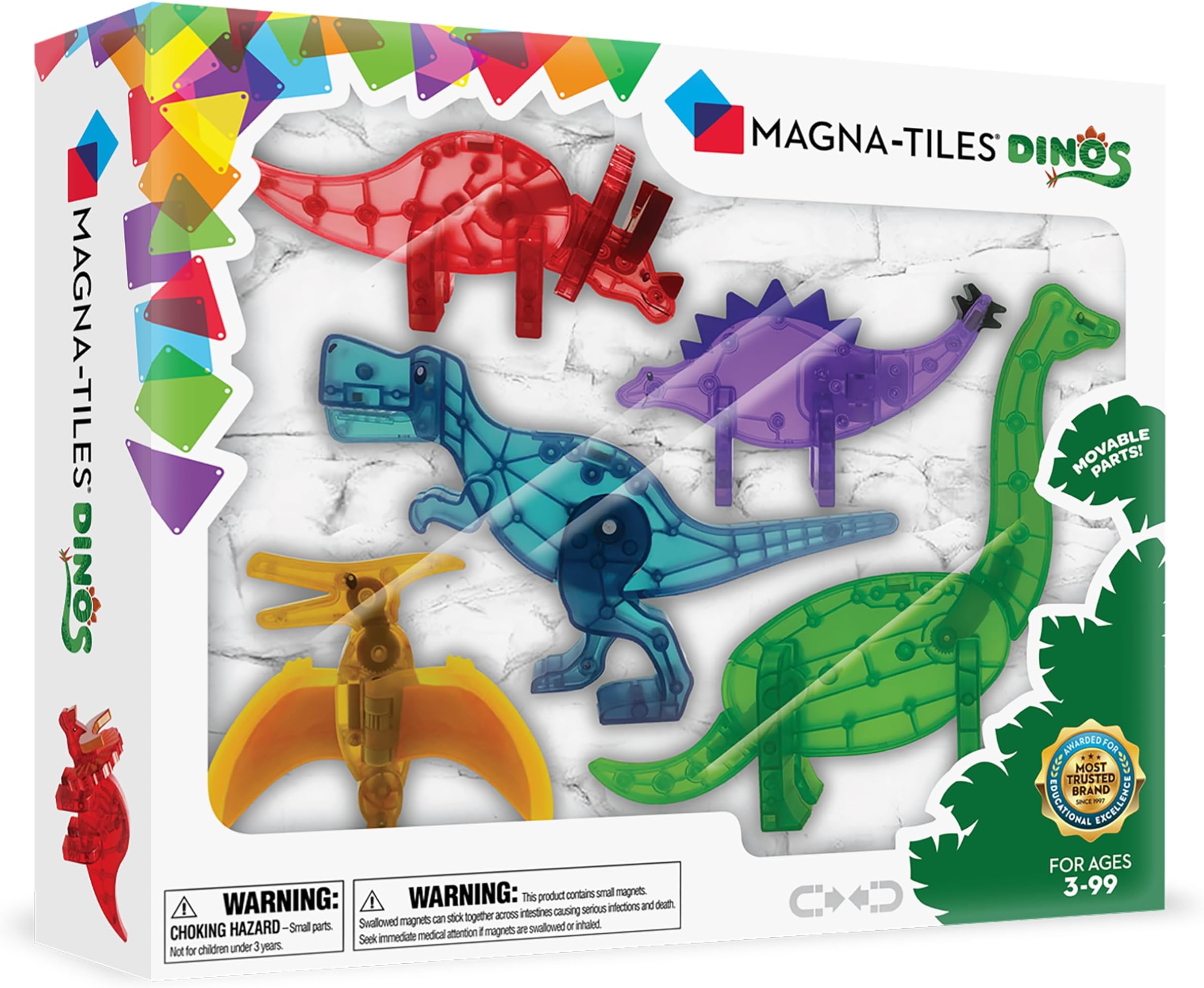Dino Set Magnetic Speelgoed 5 Pieces