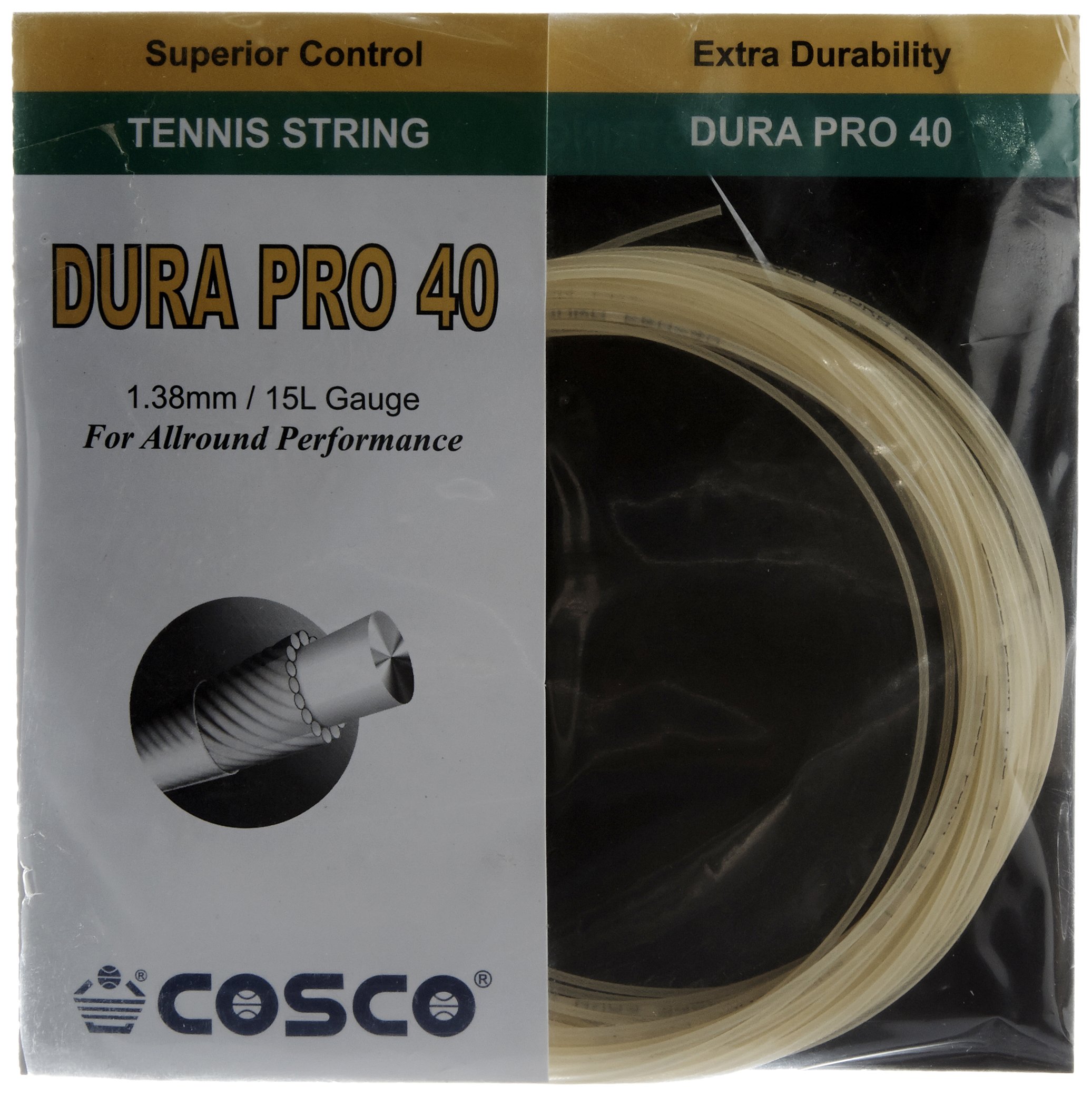 Cosco Dura Pro 40 Racquet Strings and Grips