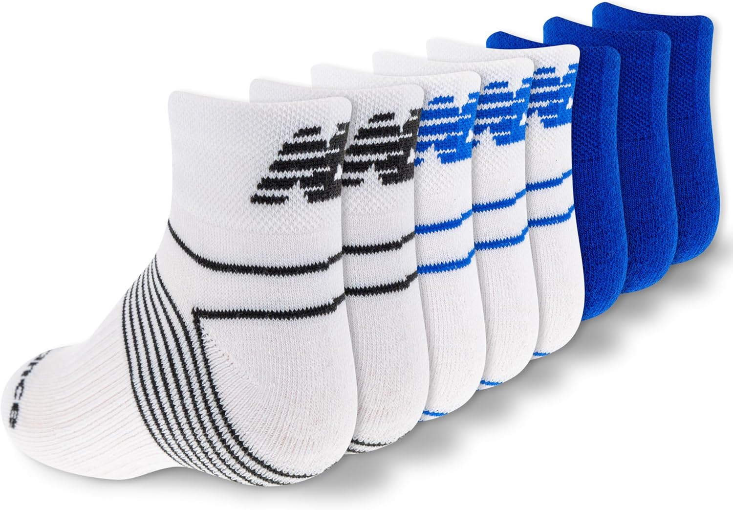 New Balance Kids' Performance Cushioned Low Cut Socks (8-Pairs) - Image 4