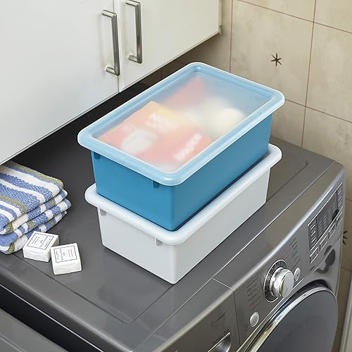 Miniatura 10 de ECR4Kids Cubo de almacenamiento con tapa, organización multiusos, contemporáneo, 10 piezas