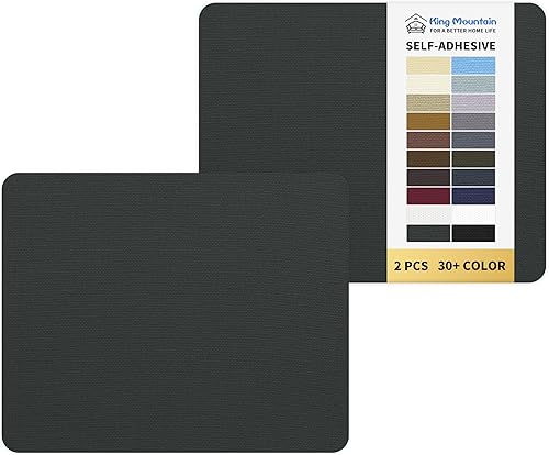 KING MOUNTAIN Parche de reparación de lona de 9 x 11 pulgadas, 2 piezas, parche de tela impermeable autoadhesivo para sofás, tiendas de campaña,