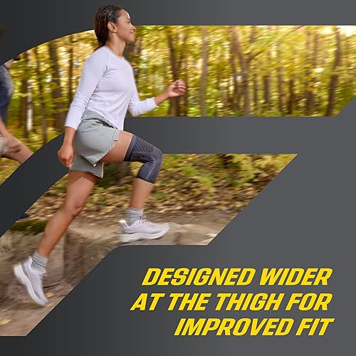 Miniatura 9 de FUTURO Rodillera de compresión prémium con estabilizadores, estabilizadores extraíbles, manga de compresión personalizable avanzada, para artritis