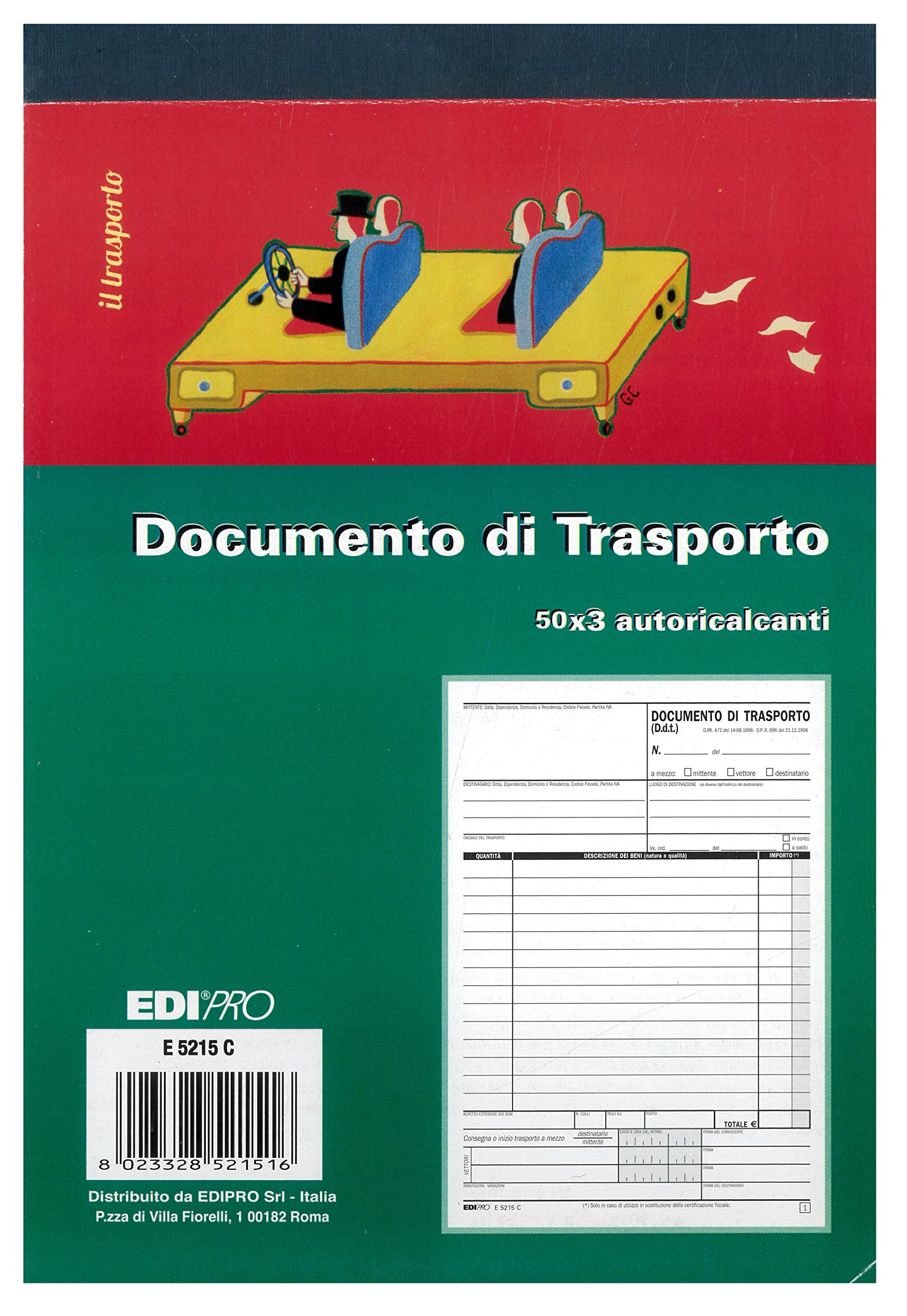 EdiPro E5215CT A5 modulo e Libro contabile