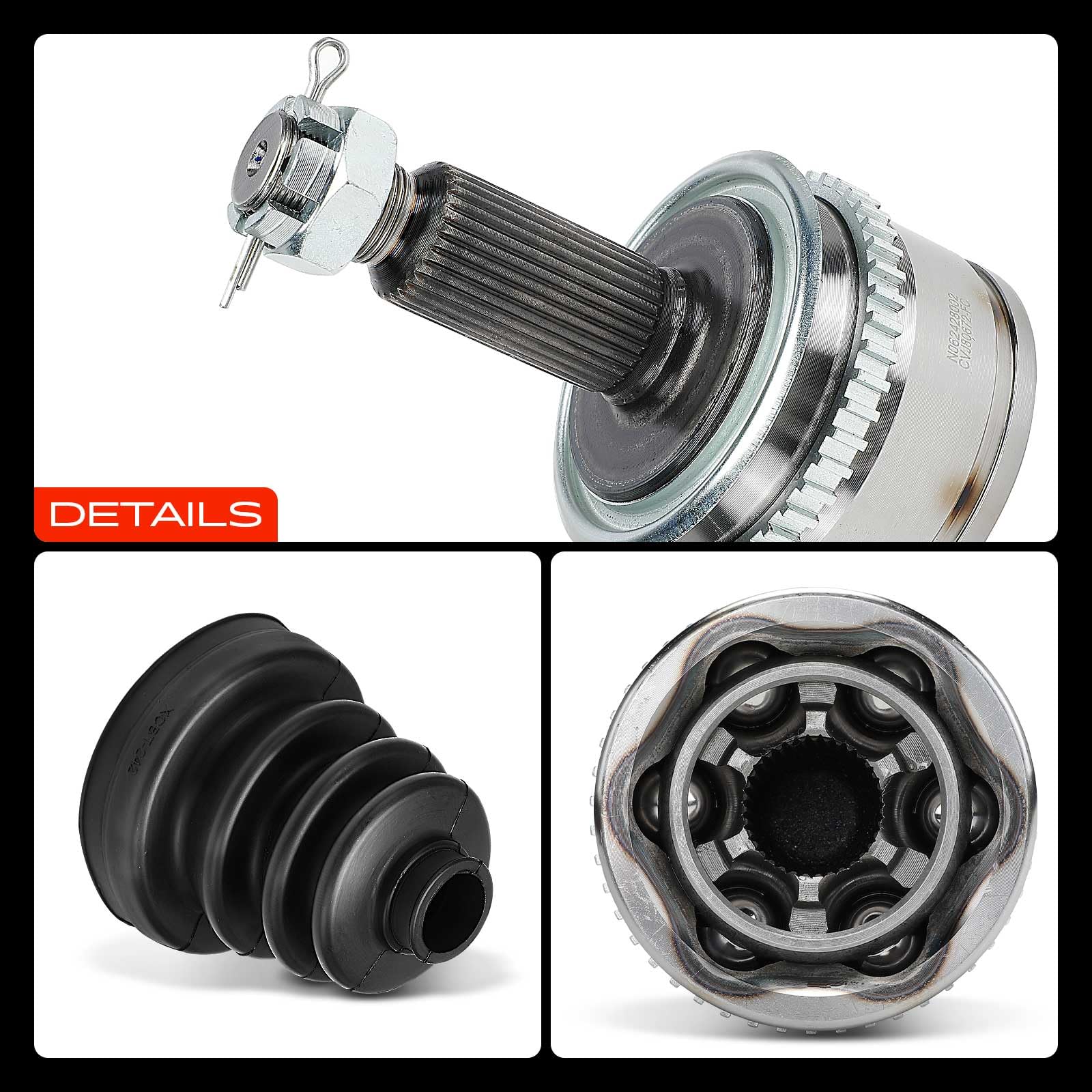 Frankberg Juego de juntas homocinéticas lado de la rueda delantera 839159 | Compatible con: L200/Triton Pritsche/Fahrgestell KAT KBT ,L200/Triton KAT KBT ,L200/Triton KJ KK KL