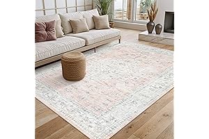 Nursery Rugs for Girls: LIVEBOX 5x7 Ultra-Thin Floral Rug