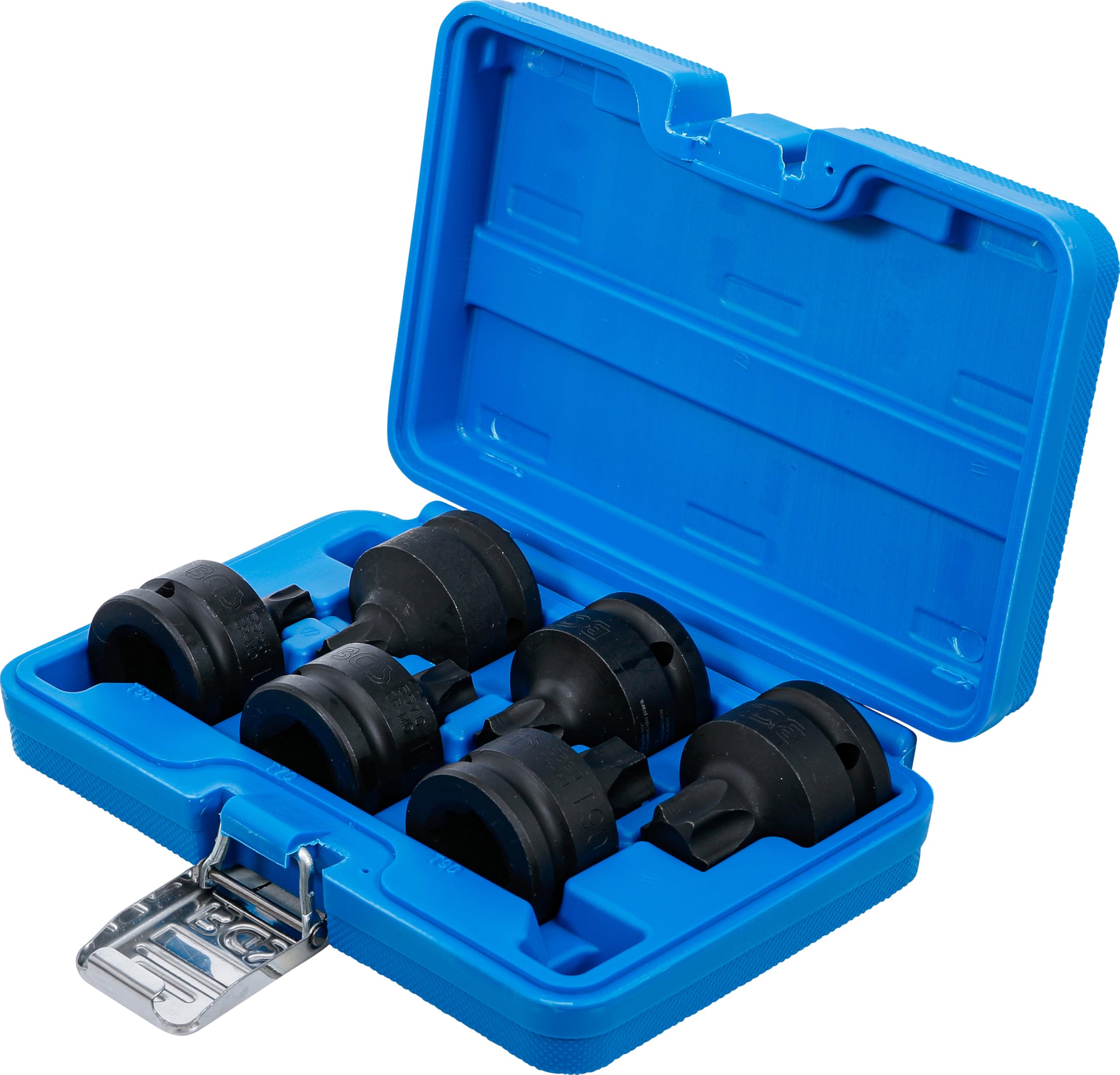 BGS 5055 | Zestaw nasadek udarowych do bitów | 20 mm (3/4") | profil T (do Torx) T55 - T100 | 6 szt.