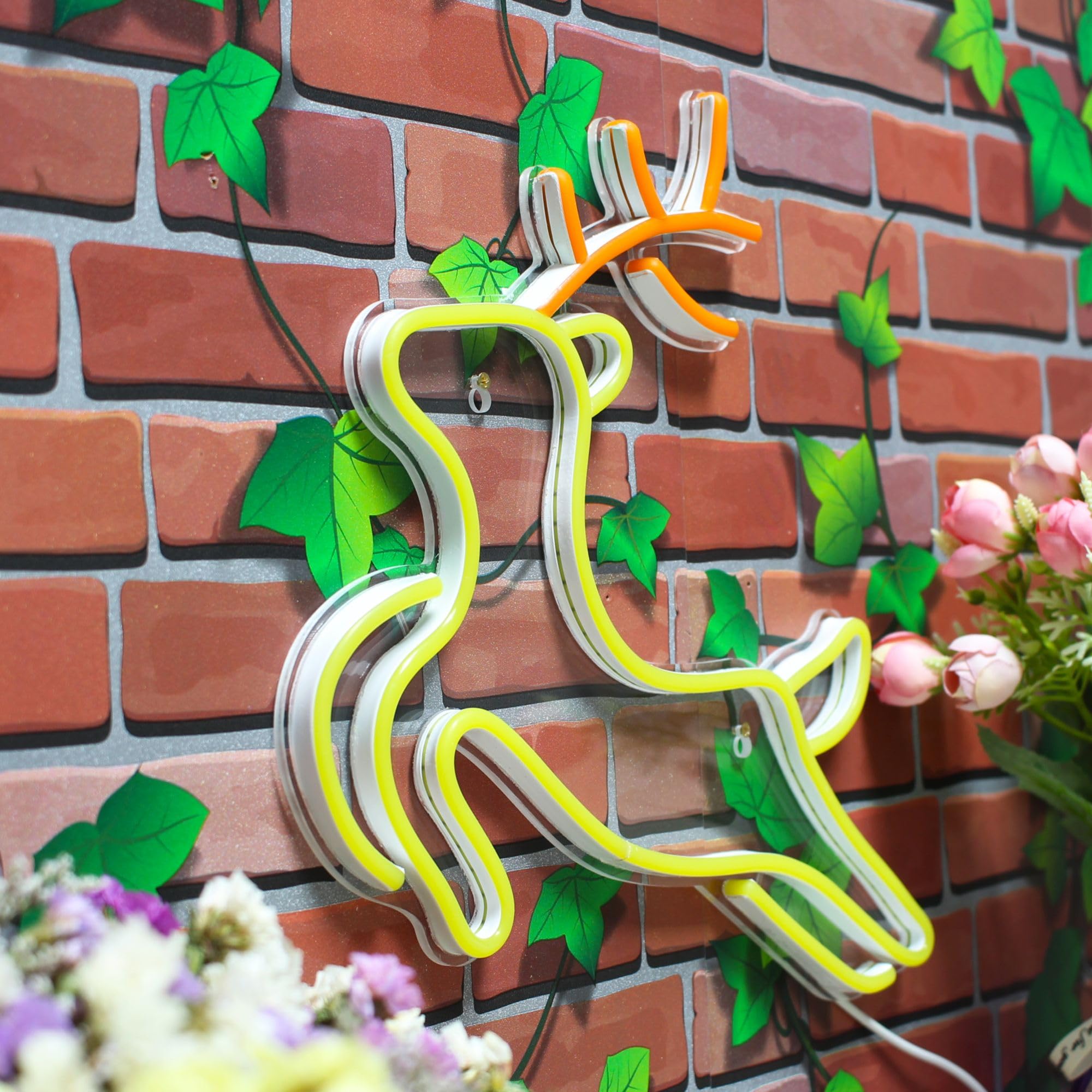 Amazon.co.jp: Deer Flex シリコン LED ネオンサイン - グリーン