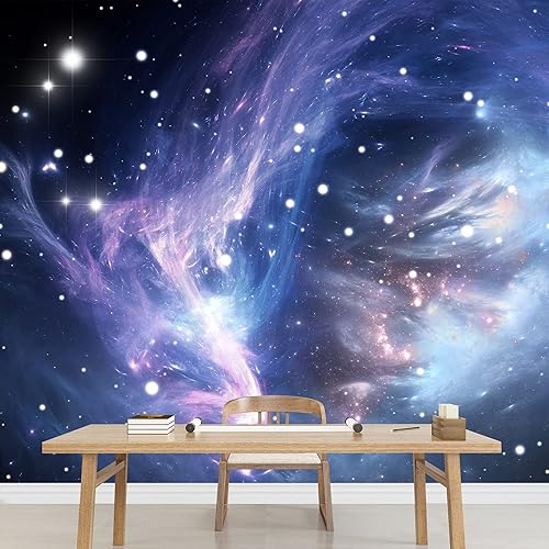 Miniatura 3 de wall26 - Nebulosa del espacio azul - Mural de pared extraíble  Papel pintado autoadhesivo grande - 100x144 pulgadas