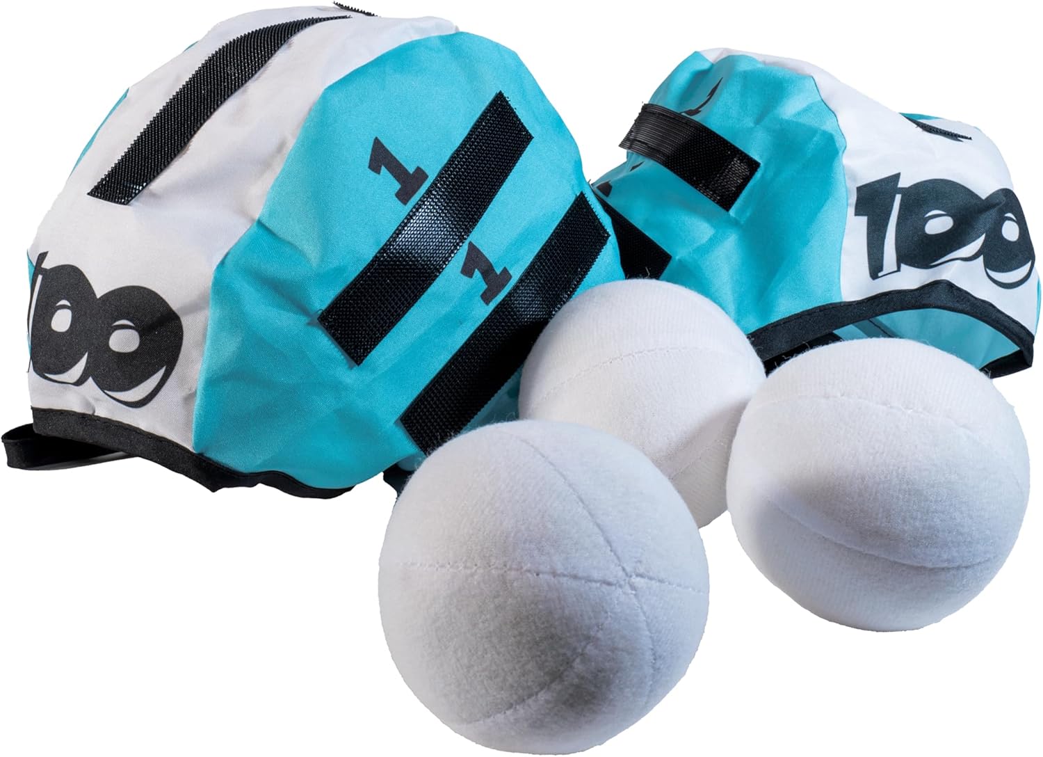 Toysmith Snowball Toss Game – Indoor Snowball Fight Fun for Kids – Includes 3 Soft Snowballs and 2 Target Hats for Boys and Girls – Ages 6+