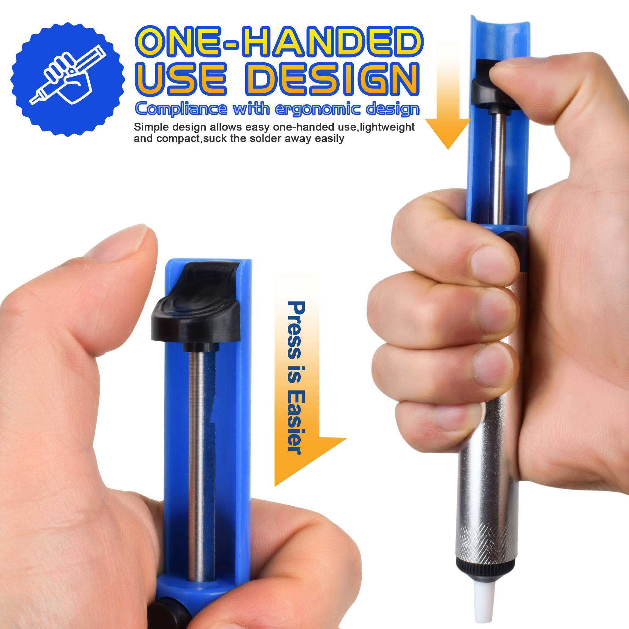 Soldadura ventosa desoldadora bomba de vacío herramienta de extracción de soldadura 3 piezas/paquete