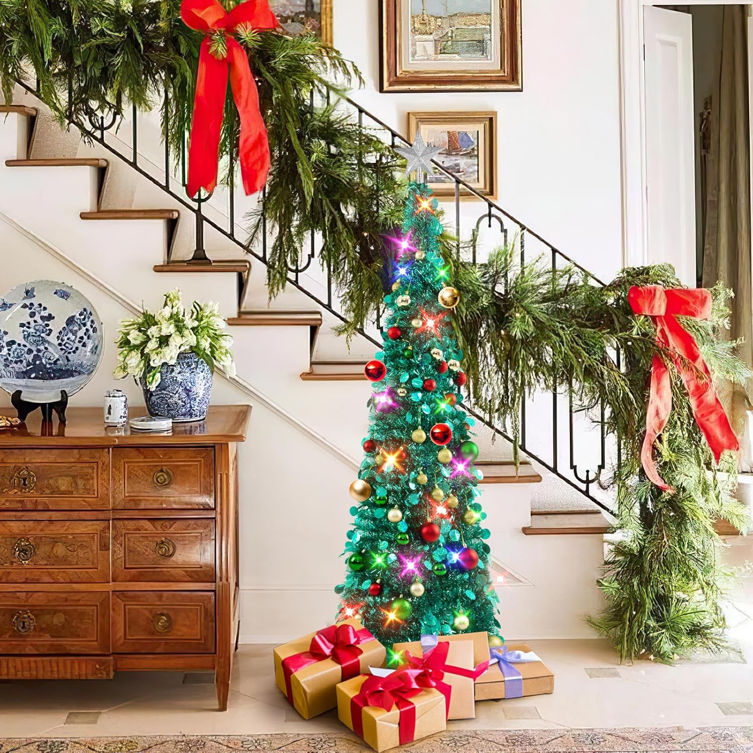 特別価格N＆T NIETING クリスマスツリー 5フィート 折りたたみ式