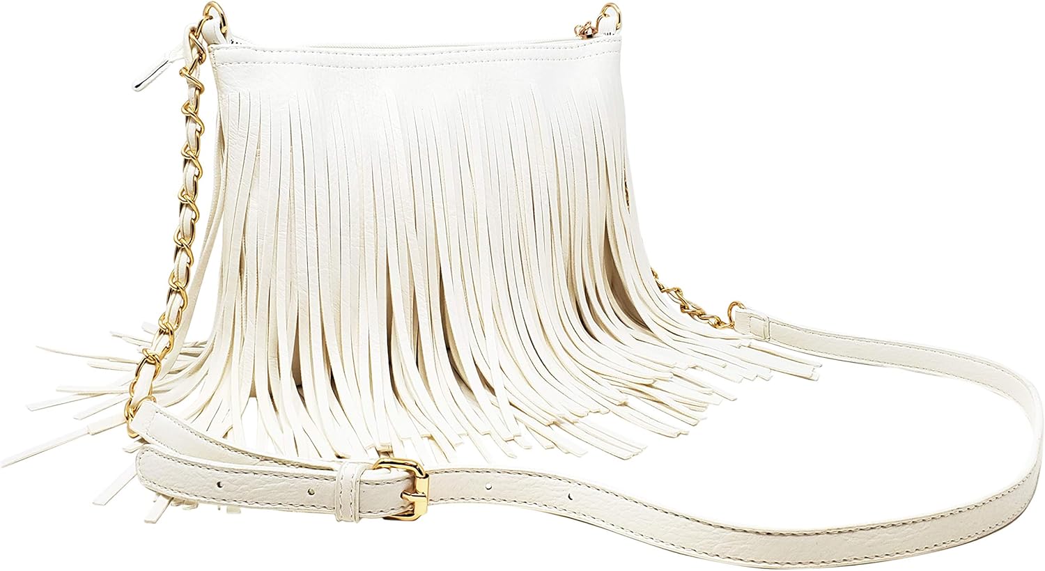 Solene Fringe Crossbody Shoulder Bag with Strap, Tassel Messenger bag, Country Style Western Fringe Purse for Women - Image 4
