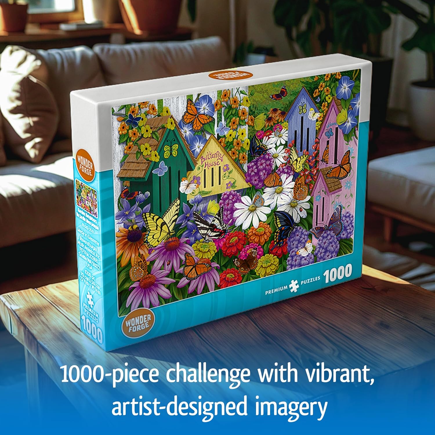 Wonder Forge Garden Neighbors 1000 Piece Jigsaw Puzzle for Adults | Unique, Perfectly-Fitting Pieces | Fun, Vibrant Imagery | Amazon Exclusive