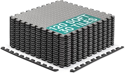Yes4All 60 x 60 cm up to 11 m² Set 6/12/30 EVA foam tiles, foam mat, gym mat, interlocking mat, garage floor, outdoor pool, hot tub