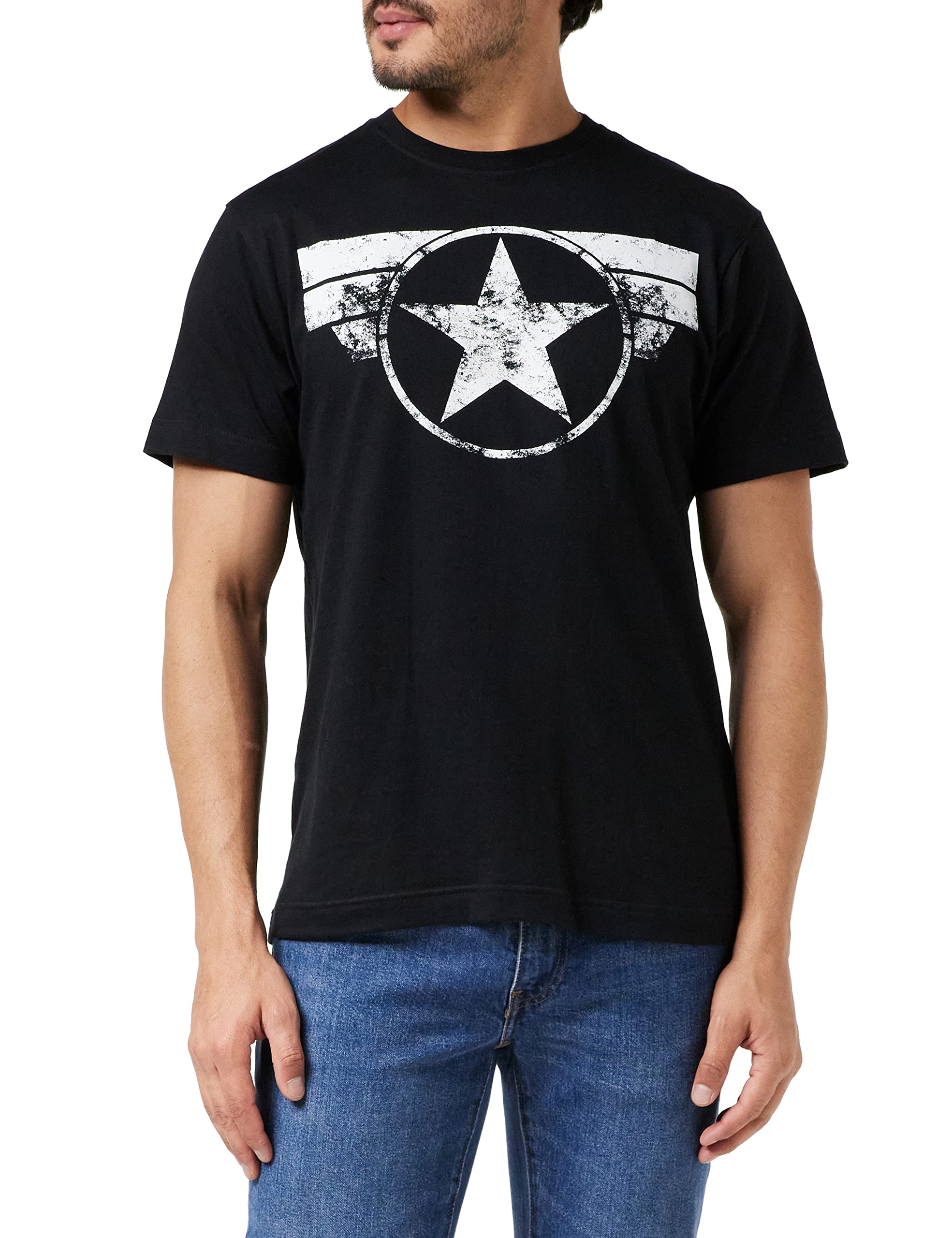 Men's Captain America Cap Logo T-Shirt