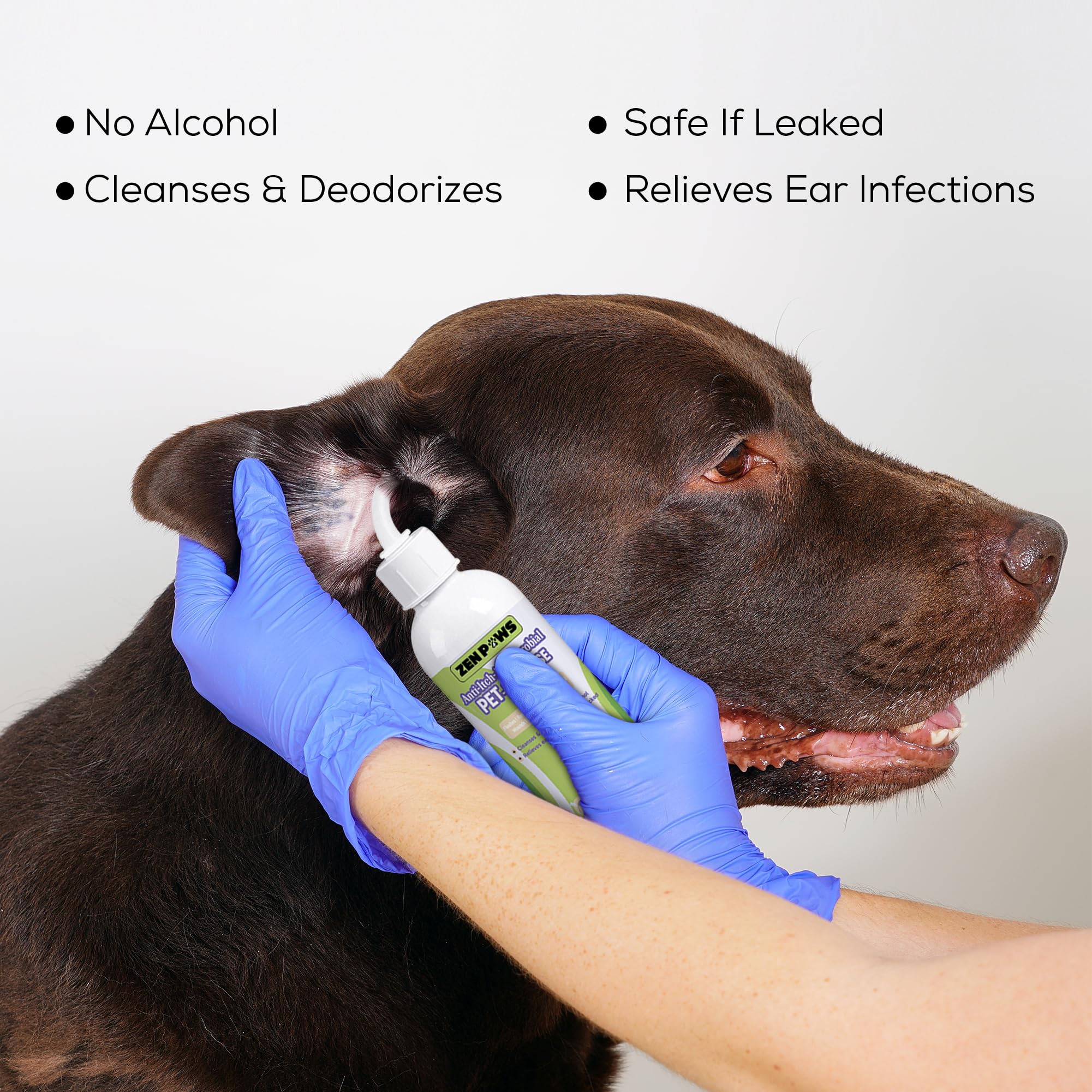 Zenpaws Dog and Cat Ear Cleaner Solution – Ear Drops - - Advanced Veterinary Recipe. Remove Wax and Build up and Relieve Itchiness - Alcohol-Free - image 5