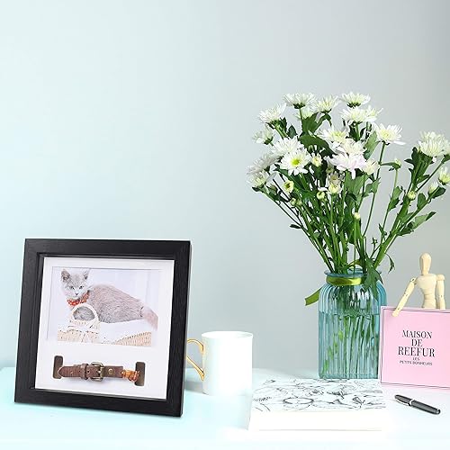 Vista 7 de KCRasan Marco de Fotos Conmemorativo para Mascotas - Marco Conmemorativo de Sentimiento para Perros por Pérdida de Perro Regalos - Marco de Collar